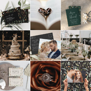 Invitation Mariage photo arche aquarelle botanique floral