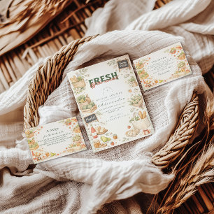 Fresh Market Garden Bridal Shower Invitation