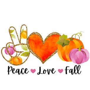 Love Fall Autumn Customize Text and Colour Apron