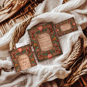 Ornate Floral Heart Valentine Party Invitation