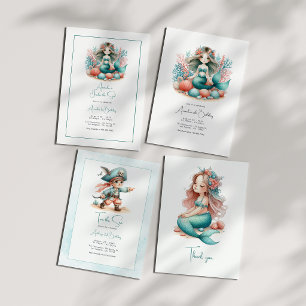 “Two the Sea” Pirate Toddler 2nd Birthday Party Invitation