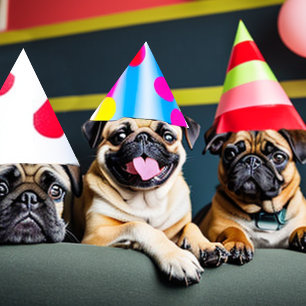 PUG dog cute puppy return address