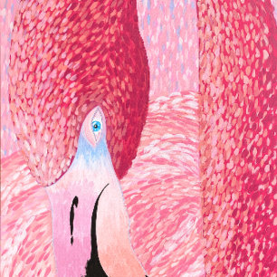 Oceania The Big Head Flamingo Paper Coaster