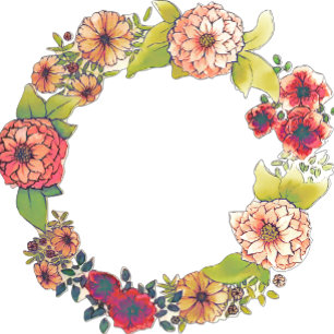 Elegant Fall Floral Watercolor Vow Renewal Wedding Invitation