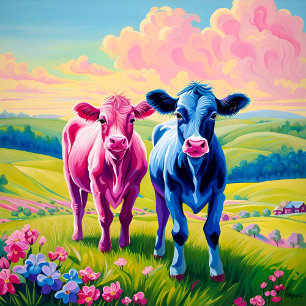 Serviette En Papier Fun Heifer ou Bull Genre Revela