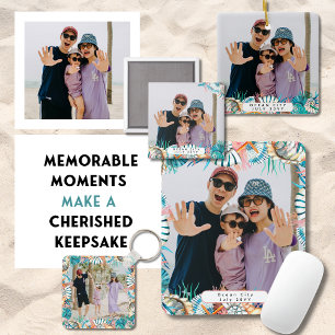 Beach Vacation Memories Family Keepsake Shell  Keychain