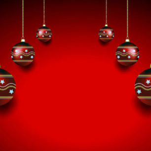 Christmas Party Golden Red Winter Elegant Envelope