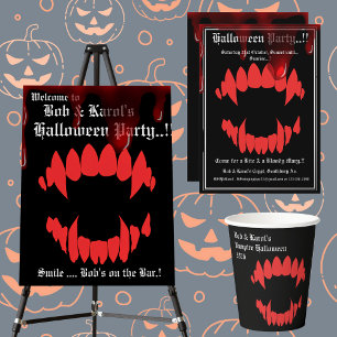 Vampires Bite Halloween Party Banner