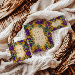 Ornate Floral Masquerade Mardi Gras Invitation