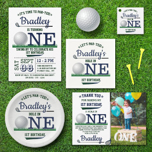 Golf PAR-TEE 1st Birthday Paper Plate