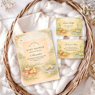 Storybook Farm Animal Baby Shower Invitation