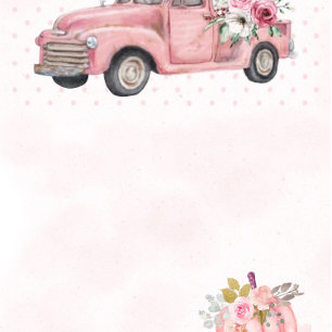  Lavender Wisteria Truck Bachlorette Party Invites