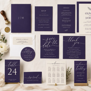 Beige Midnight Purple Minimalist New