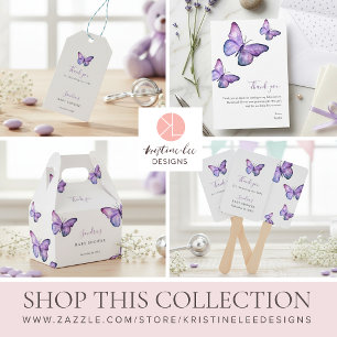 Predictions & Advice Butterfly Baby Shower Game 