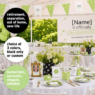 Retirement party Officiallu un-managed dandelions All In One Invitation