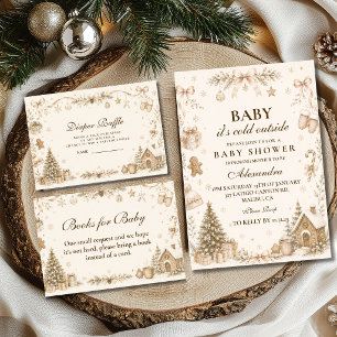 Neutral Winter Wonderland Baby Shower Napkin