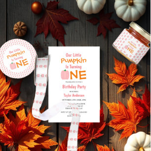 Invitation Premier anniversaire de Little Pumpkin