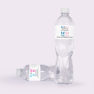 Petit lapin Genre Révéler Étiquette de bouteille d