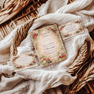 Sweet Berry Garden Bridal Shower Napkin
