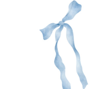 Dusty Blue Bow "Future Mrs." Bridal Shower Thank You Card