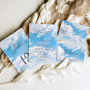 Cloud Nine Bridal Shower Recipe Card