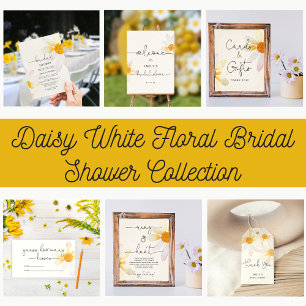 Wildflower guess how many kisses bridal game enclosure card