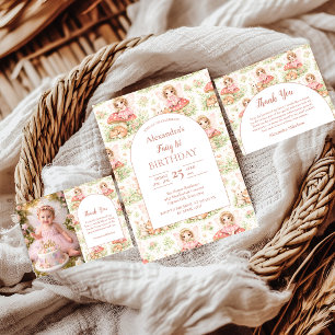 Enchanted Garden Fairy Birthday Invitation