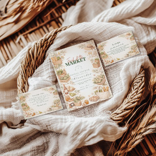 Farmstand Chic Fresh Market Bridal Shower Invitation