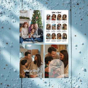 Modern Family Year in Review Photo Christmas Party Invitation