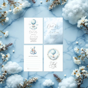 Dreamy On Cloud 9 Baby Shower Invitation