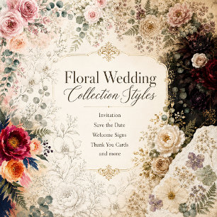 Luxe Gold Peony Eucalyptus Wedding Invitation
