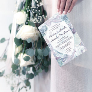 Annabelle Vintage Floral Couple's Wedding Shower Invitation
