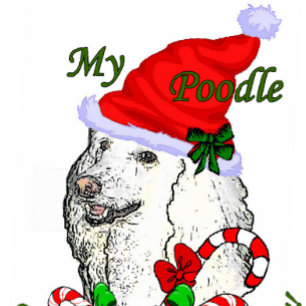 Poodle Christmas Gifts Holiday Card