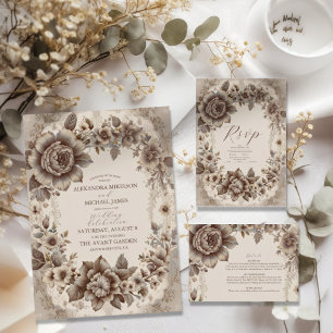 Vintage Art Nouveau Wedding Save The Date