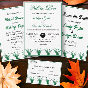 Invitation Élégant Mariage de automne de cadre de Boho en lai