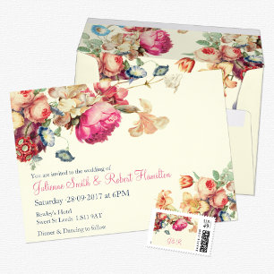 Antique Garden   Vintage Wedding Invitations