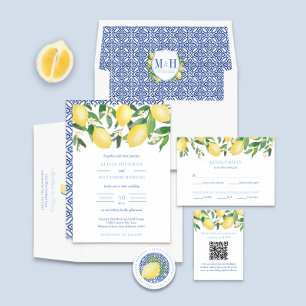 Lemons Positano Welcome To Our Wedding Out Of Town Classic Round Sticker