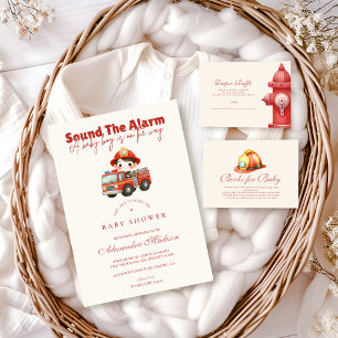 Sound The Alarm Baby Shower Invitation