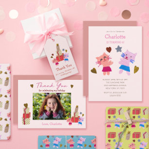 Cute Paws, Crafts, and Presents_pink birthday Banner