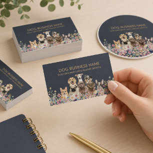 Carte Publicitaire Planche de rapport de compagnie d'animaux de compa