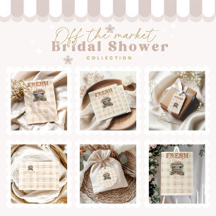 She's Off the Market Bridal Shower Classic Round Sticker