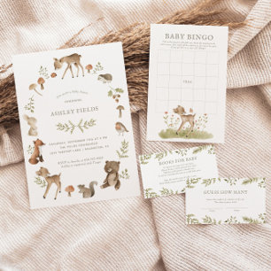 Guess How Many Candies Woodland Baby Shower Game Enclosure Card