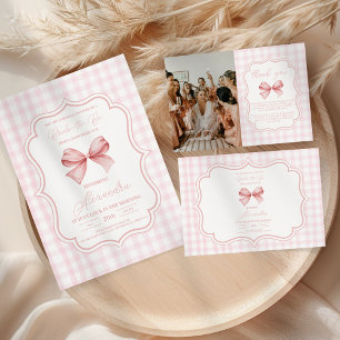 Cute Pink Bow Bridal Shower