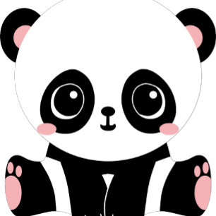 Adorable Baby Panda Blue Baby Shower Invitations