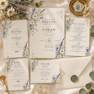 Wildflower Meadow Wedding Invitation