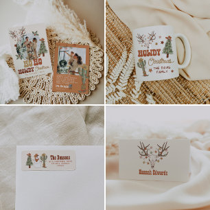 Cowboy Wild West Christmas Return Address Label