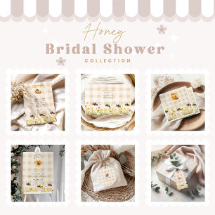  Rustic She Found Her Honey Bridal Invitation