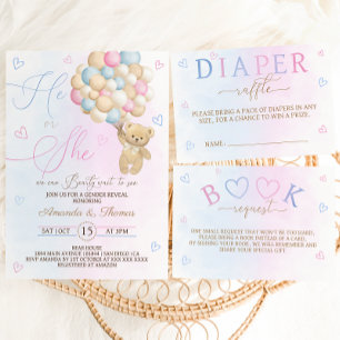 Diaper Raffle Game Sign Gender Reveal Baby Shower
