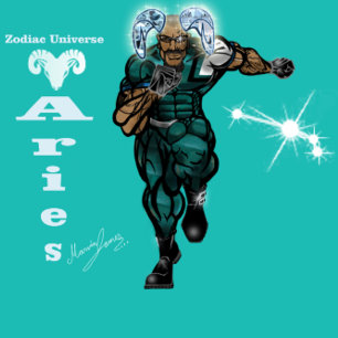 Aries Theme birthday invitation. Invitation