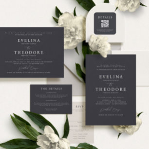 Parker Formal Portrait Wedding Invitation